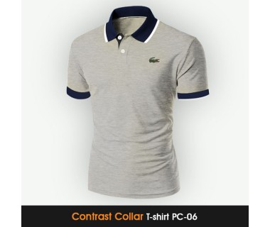 Contrast Collar T-shirt PC-06